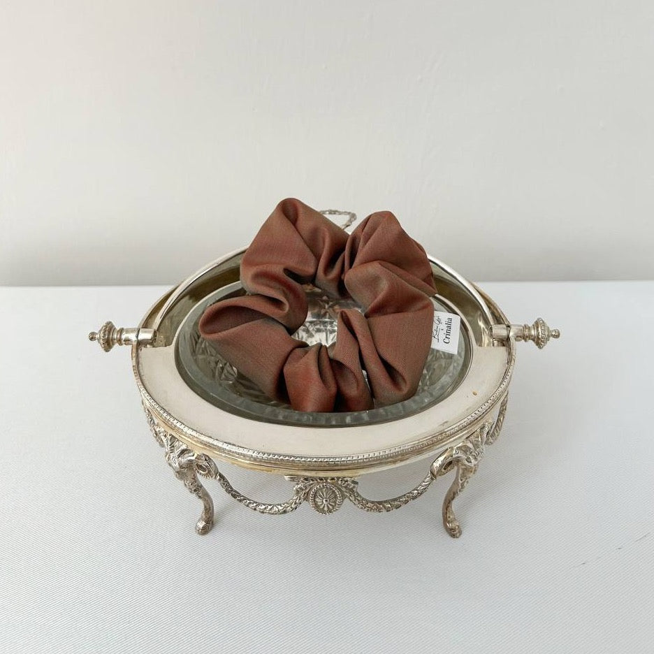 Scrunchie in solar fabric - cinnamonš¤