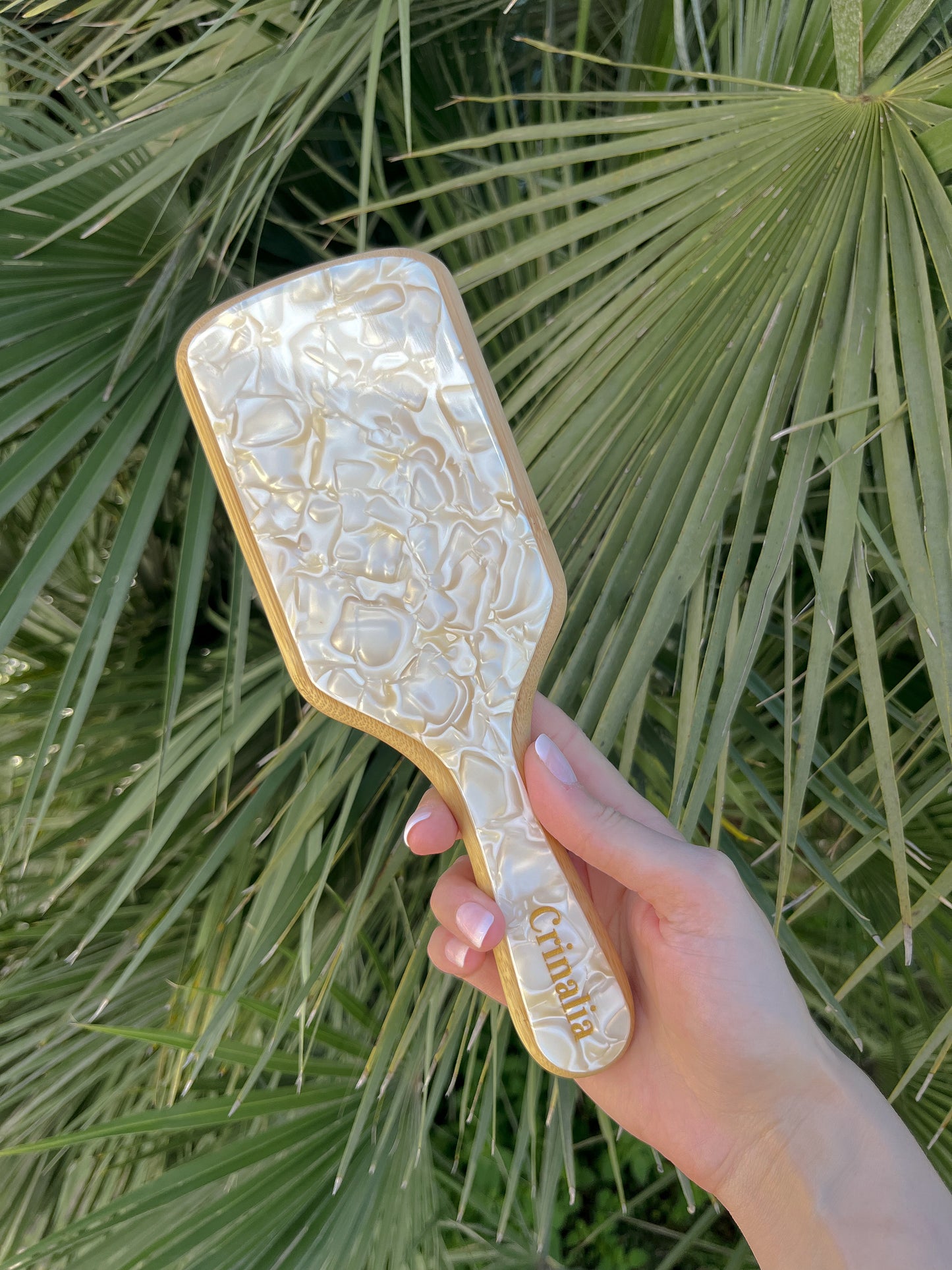 Bamboo Hair Brush in HONEY & CITRUS ZEST